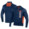 UNDER ARMOUR UNDER ARMOUR NAVY AUBURN TIGERS GAMEDAY TWIST QUARTER-ZIP TOP