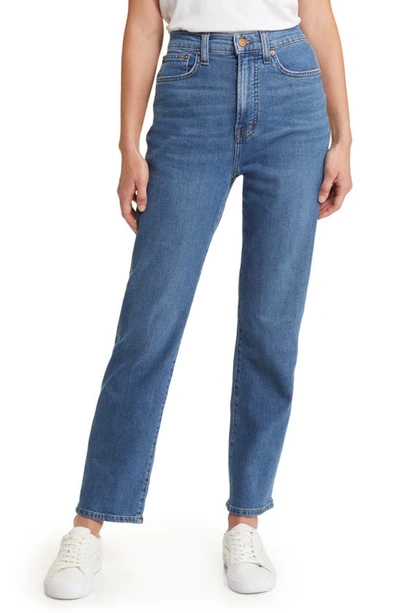 Madewell The Perfect Vintage High Waist Straight Leg Jeans In Bridgeview Wash