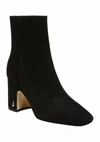 SAM EDELMAN Fawn Ankle Bootie in Black Suede