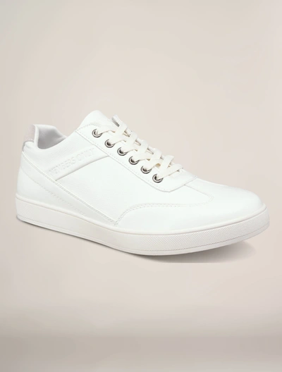 Members Only Men's Retro Low Top Court Sneakers In White