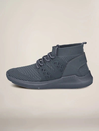 Members Only Men's Knit Sock Mono Fashion Sneaker In Grey