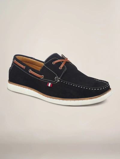 Members Only Men's Deck Boat Shoes In Black