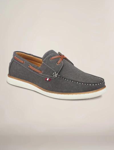 Members Only Men's Deck Boat Shoes In Grey