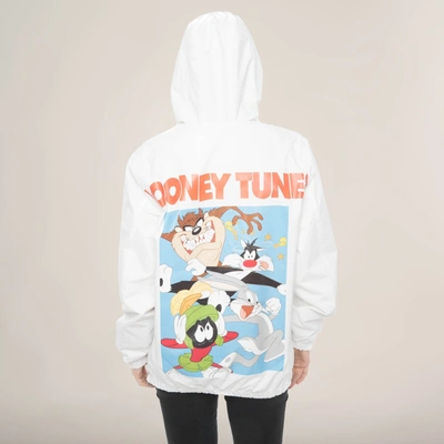 Members Only Women's Looney Tunes Collab Popover Oversized Jacket In White