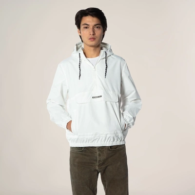 Members Only Men's Solid Popover Jacket In White