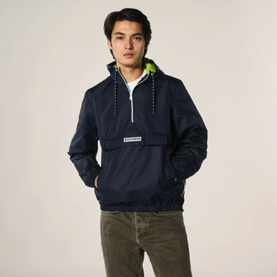 Members Only Men's Solid Popover Jacket In Blue