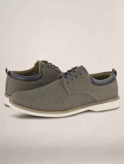 Members Only Men's Chambray Oxford Shoes In Green