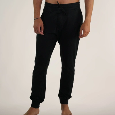 Members Only Men's Jersey Jogger Lounge Pants In Black