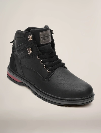 Members Only Men's Boulder Lace Up Casual Boot In Black