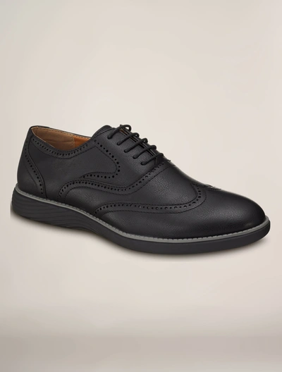 Members Only Men's Grand Oxford Wingtip Shoes In Black