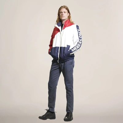 Members Only Men's Nautical Color Block Jacket In Red