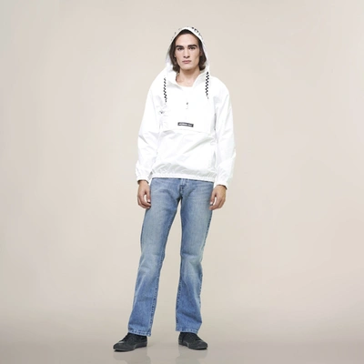 Members Only Men's Solid Pullover Jacket In White