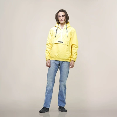 Members Only Men's Solid Pullover Jacket In Yellow