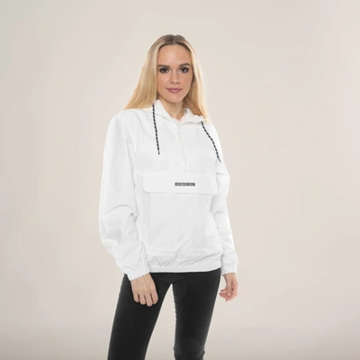 Members Only Women's Solid Popover Oversized Jacket In White