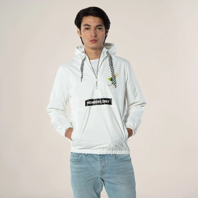 Members Only Men's Looney Tunes Collab Popover Jacket In White