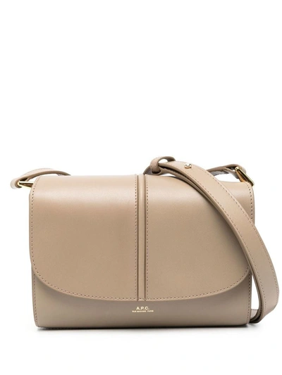 Apc Taupe Small Betty Horizon Bag In Bam Grege