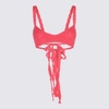 Alanui Pink Wool Palm Springs Top In Pink