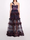 MARCHESA WATERCOLOR GARLAND GOWN