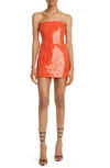 Laquan Smith Orange Viscose Blend Dress In Orange