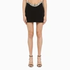 DAVID KOMA BLACK JEWELLED MINISKIRT,SS23DK50SAVI/M_DAVID-BS_111-8