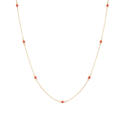 Aurate New York Endless Gemstone Station Necklace In Rose