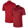 NIKE NIKE  CARDINAL IOWA STATE CYCLONES 2023 SIDELINE COACHES PERFORMANCE POLO