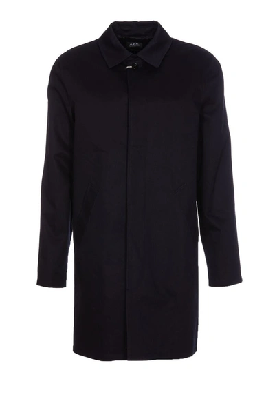 Apc Ville Coat In Dark_navy