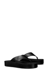Tory Burch Platform Flip Flop In Black / Black
