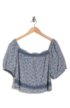 MADEWELL MADEWELL JEANETTE FLORENTINE FLORAL TOP