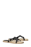 Tory Burch Bombe Miller Medallion Espadrille Sandals In Perfect Black
