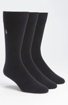 POLO RALPH LAUREN 3-PACK COMBED COTTON BLEND CREW SOCKS