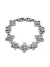 Marchesa Black Lace Floral Bracelet In Black Diamond