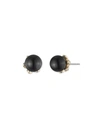 Marchesa Black Pearl Stud In Black