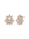 MARCHESA POISED ROSE BUTTON EARRING
