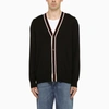 Alexander Mcqueen Alexander Mc Queen Black Wool Cardigan In Black
