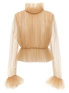 Khaite Long-sleeve Tulle Blouse