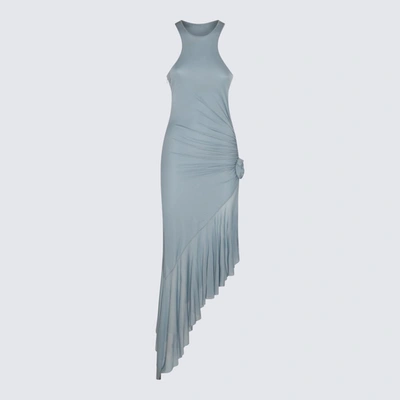 Blumarine Midi Dress Show In Blue