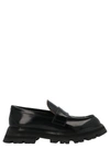 ALEXANDER MCQUEEN LEATHER LOAFERS BLACK