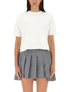 Thom Browne Stripe Boxy T-shirt In White