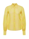 L'agence Jayleen Blouse In Lemon Tonic Multi Python Snake