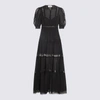 CHARO RUIZ CHARO RUIZ BLACK COTTON BLEND NADINE DRESS