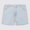Chiara Ferragni Indigo Denim Shorts In Blue