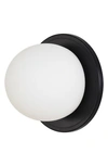 Renwil Round Wall Sconces In Sybil Matte Black