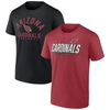 Fanatics Branded Cardinal/black Arizona Cardinals Player Pack T-shirt Combo Set In Cardinal