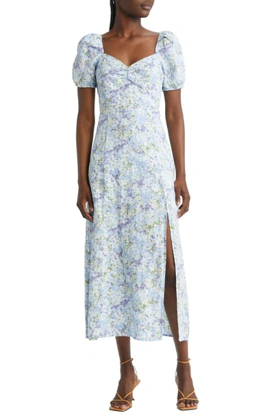 knee length dresses for ladies Sky Linen Maxi Dress