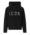 Dsquared2 Cool Icon Hoodie In Black