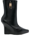 GIVENCHY GIVENCHY G LOCK LEATHER BOOTS