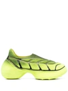 Givenchy Chunky Sole Slip-on Mesh Sneakers In Black