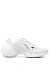 Givenchy White Mesh And Synthetic Leather Tk Mx Sneakers In White