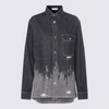 Jw Anderson Studded Workwear Shirt In Grey/silver